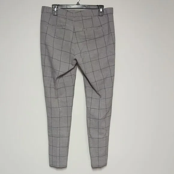 Banana Republic Gray Plaid Dress Pants - Picture 4 of 8